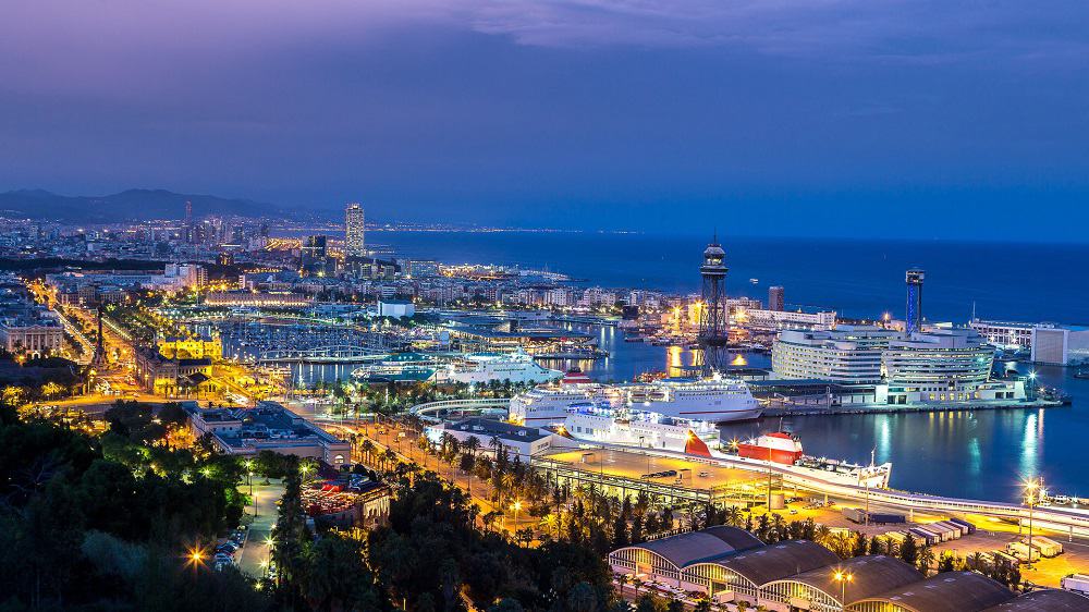 Lloret de Mar naar Barcelona - panorama