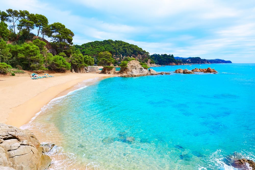 Strandtenten in Lloret de Mar - Cala Treumal - Santa Cristina